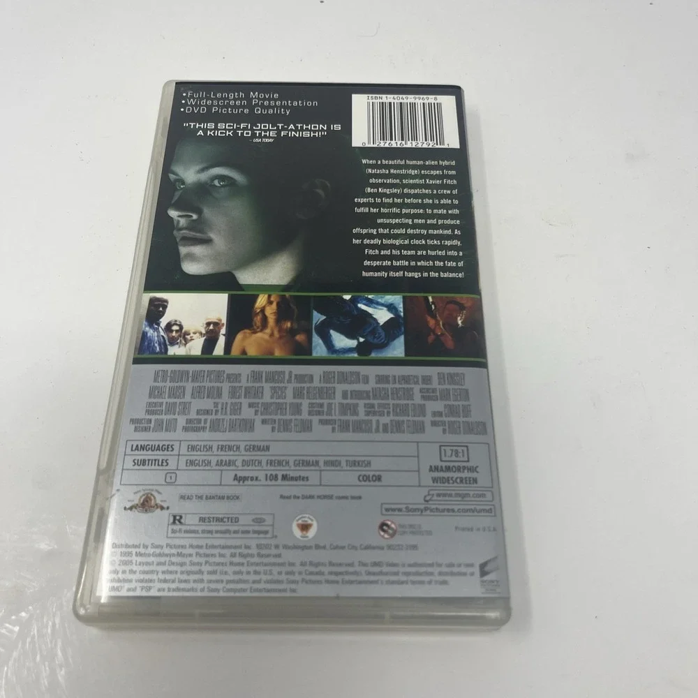 Species (Sony Playstation Portable PSP UMD, 2005) Movie Sci-Fi